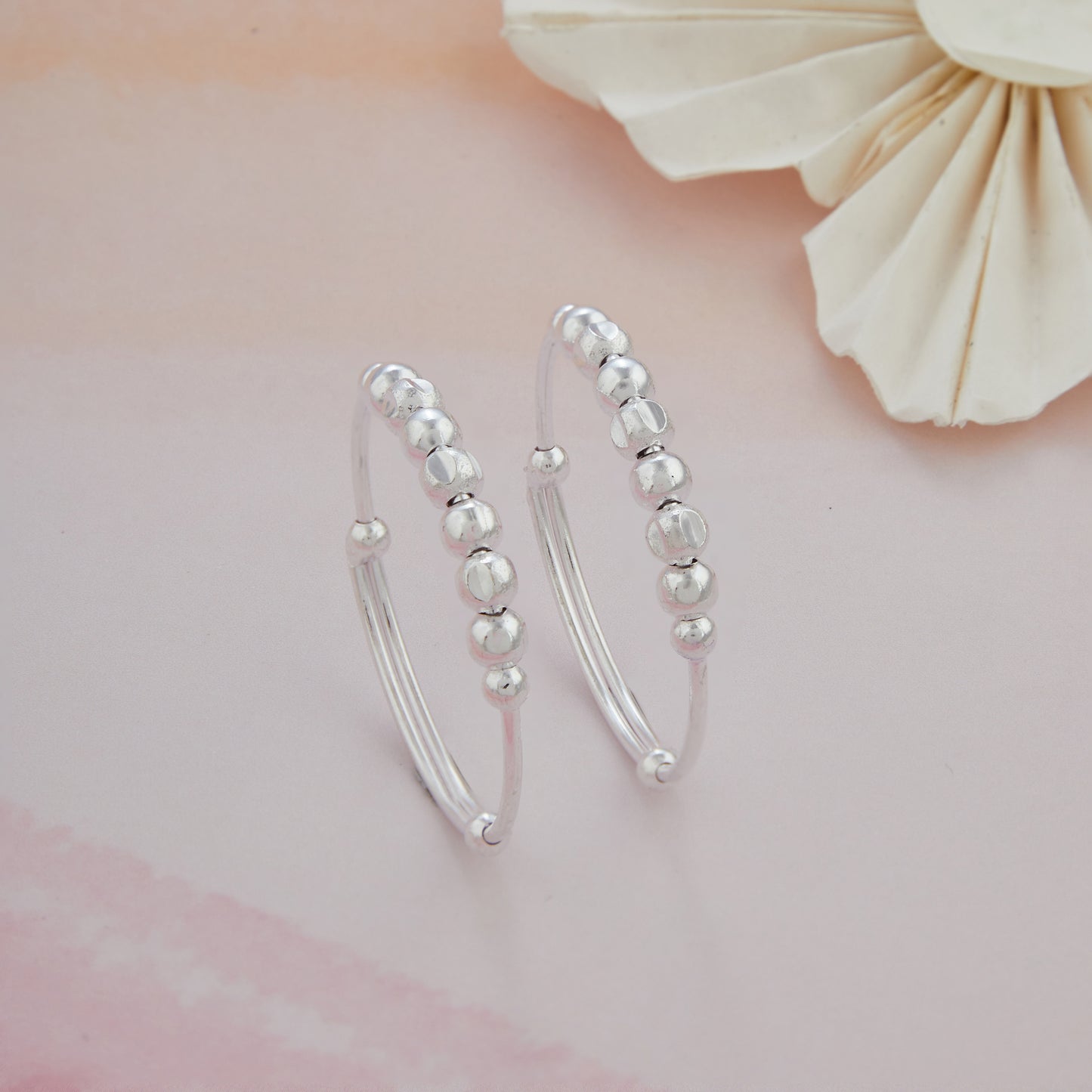 Plain Ball Baby Silver Kadli