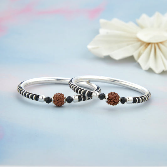 Rudrakash With Silver Nazariya kadli