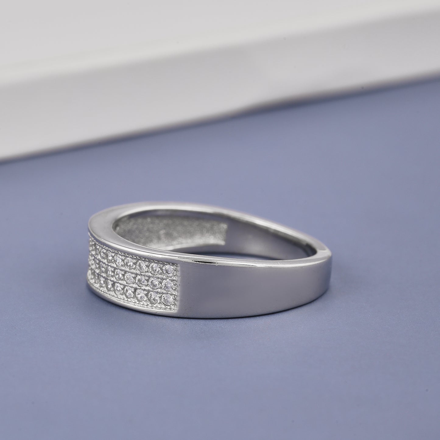 Ladies White Diamonds Band