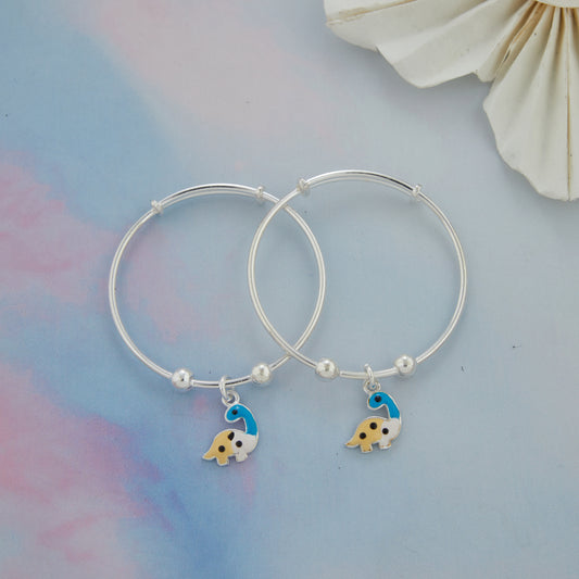 Dragon Dinosaurs Silver Baby Kadli