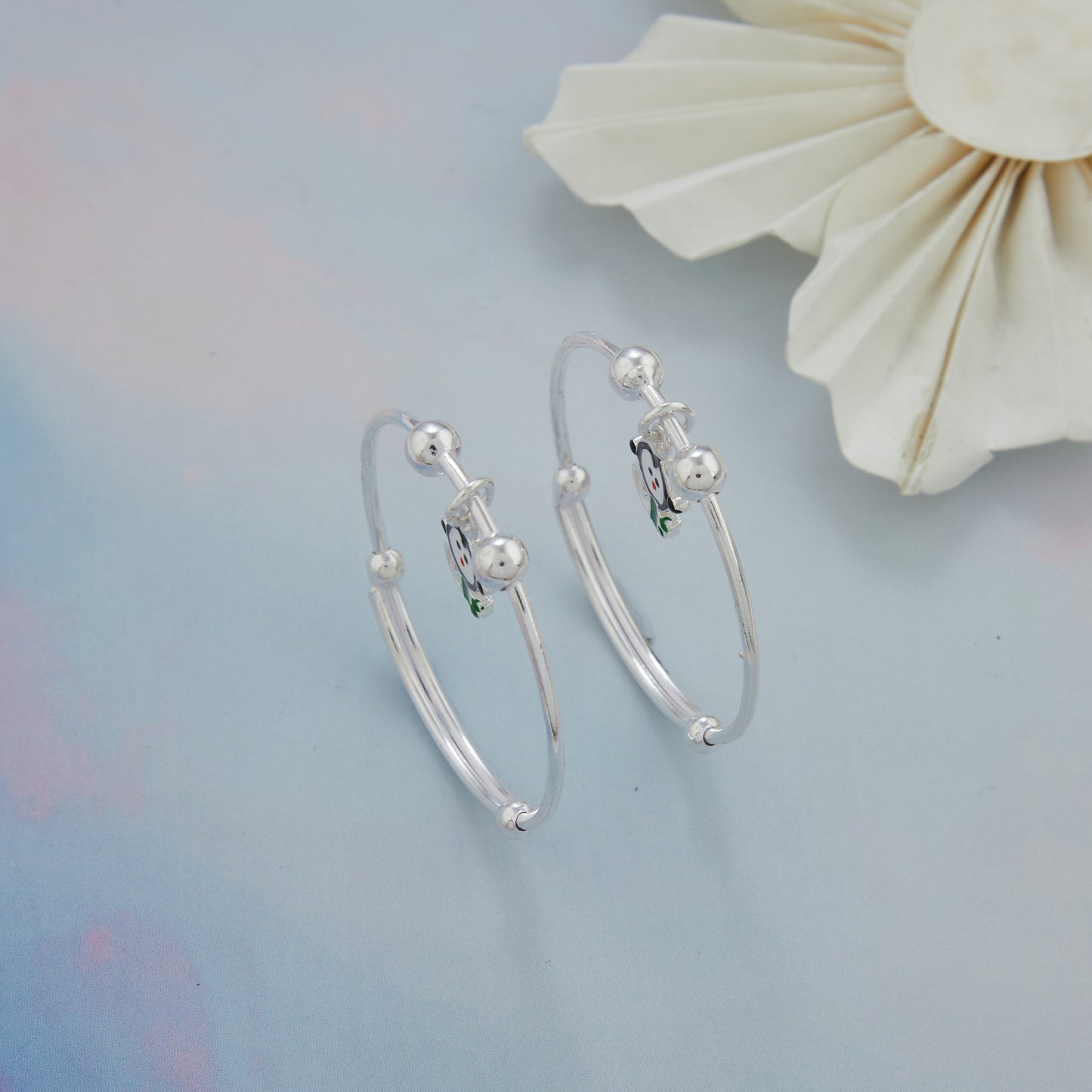 Monkey Charm Baby Silver Kadli