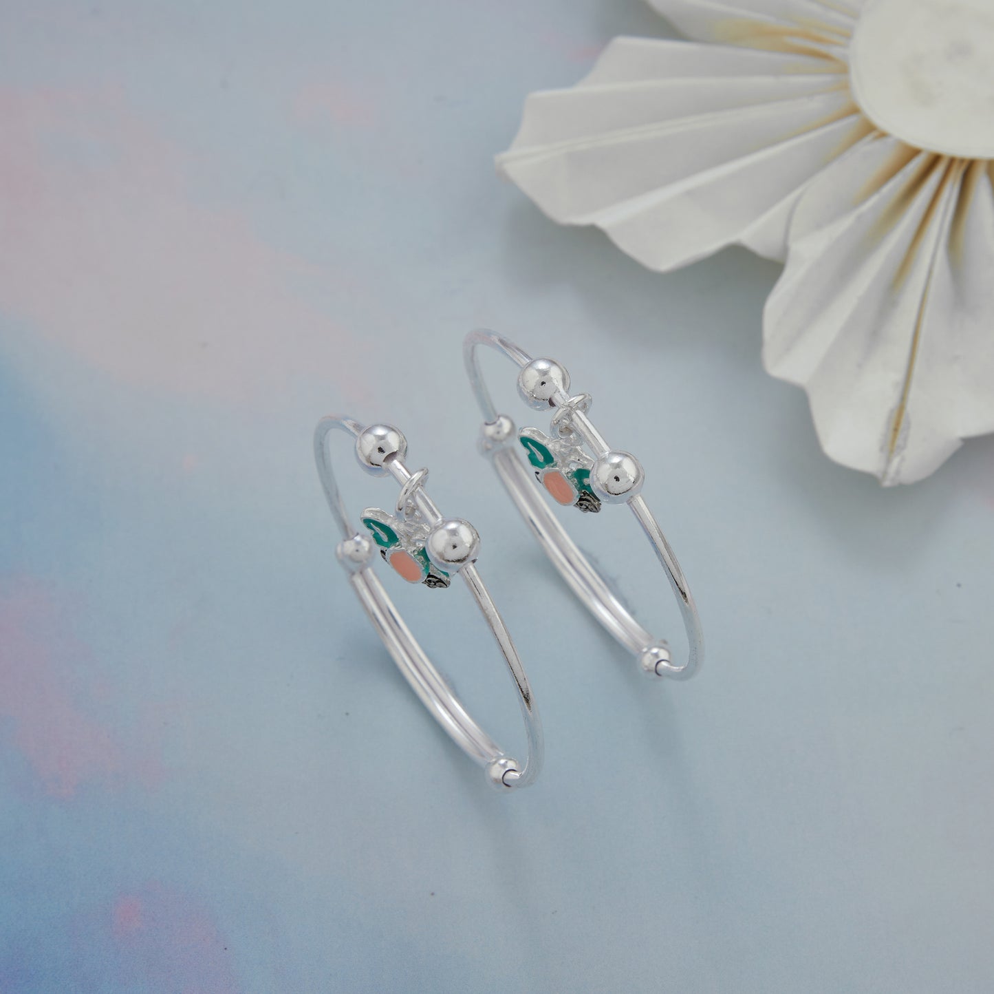 Butterfly Charm Baby Silver Kadli