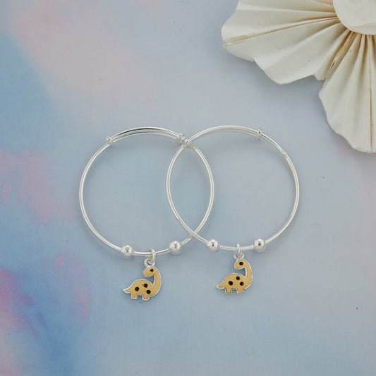 Dragon Dinosaurs Silver Baby Kadli