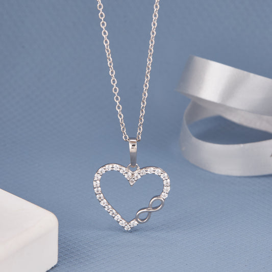 Infinity Heart Chain Pendant