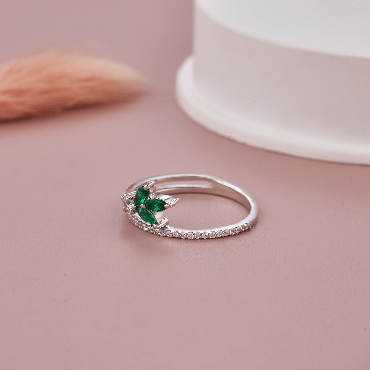 Leaf Shape Diamond Ring