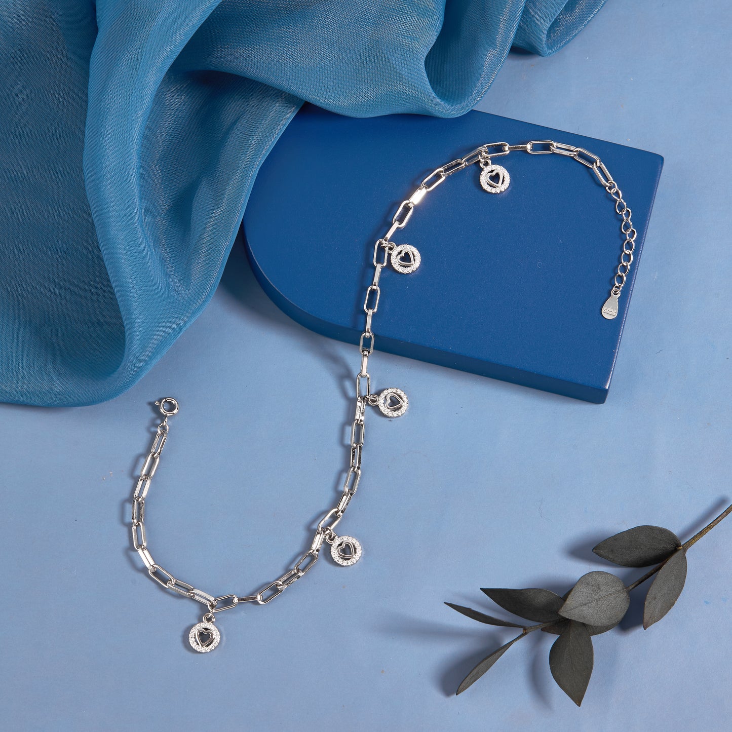 Silver Charms Anklet