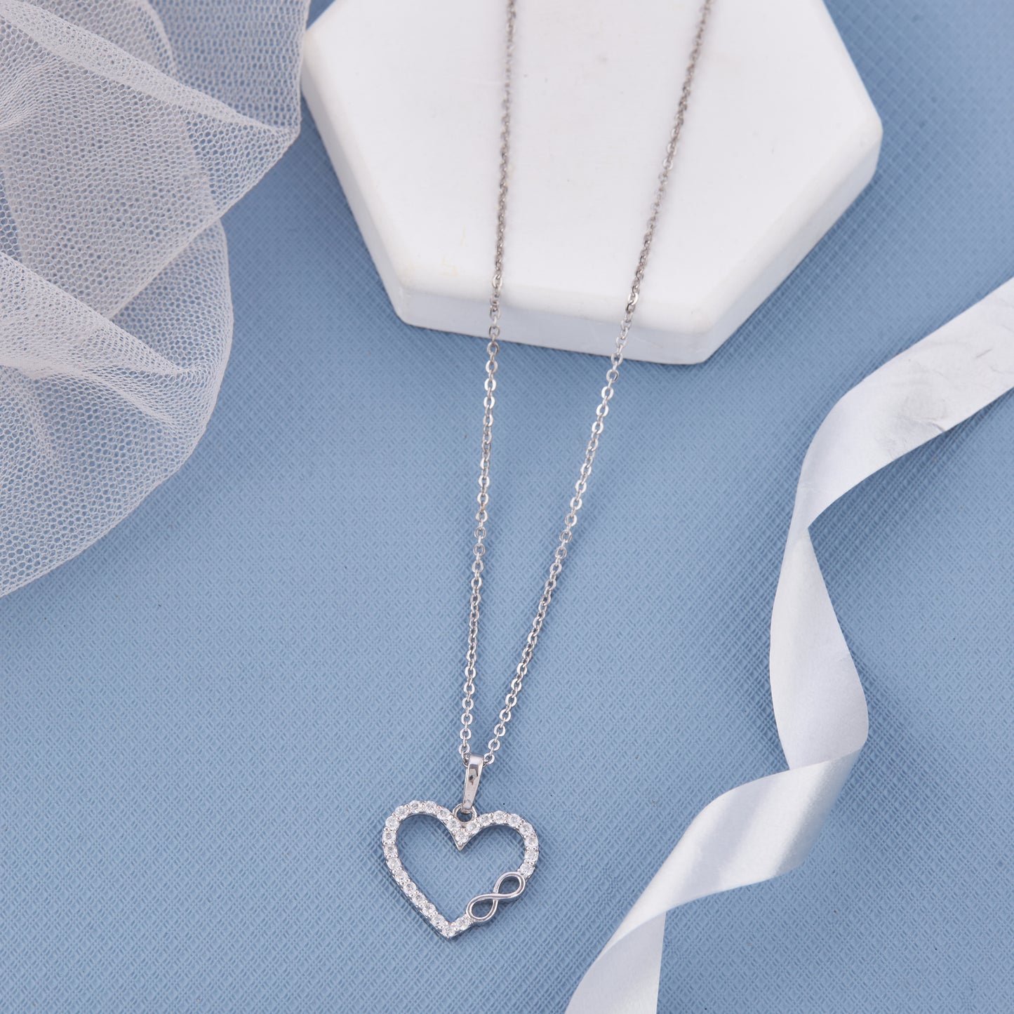 Infinity Heart Chain Pendant