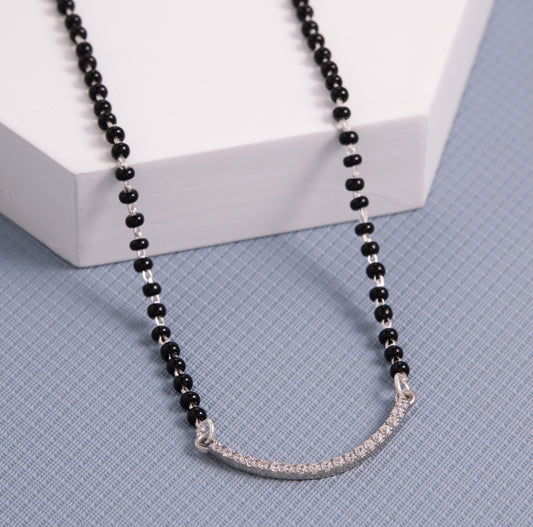Simple Silver Mangalsutra