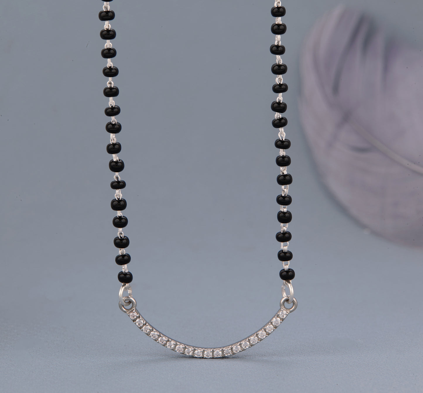 Simple Silver Mangalsutra