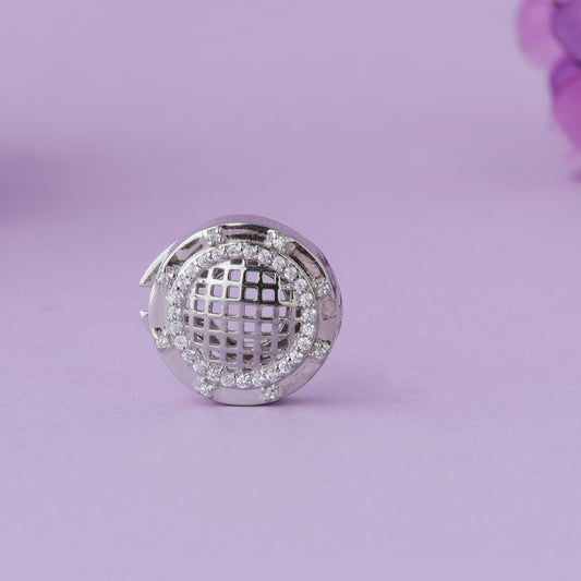 Exclusive Silver Shirt Button