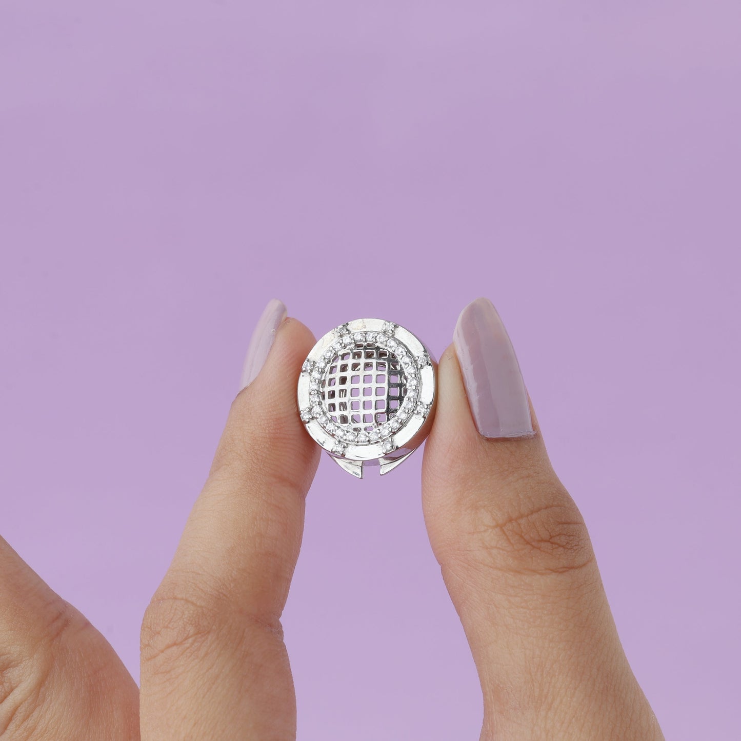 Exclusive Silver Shirt Button