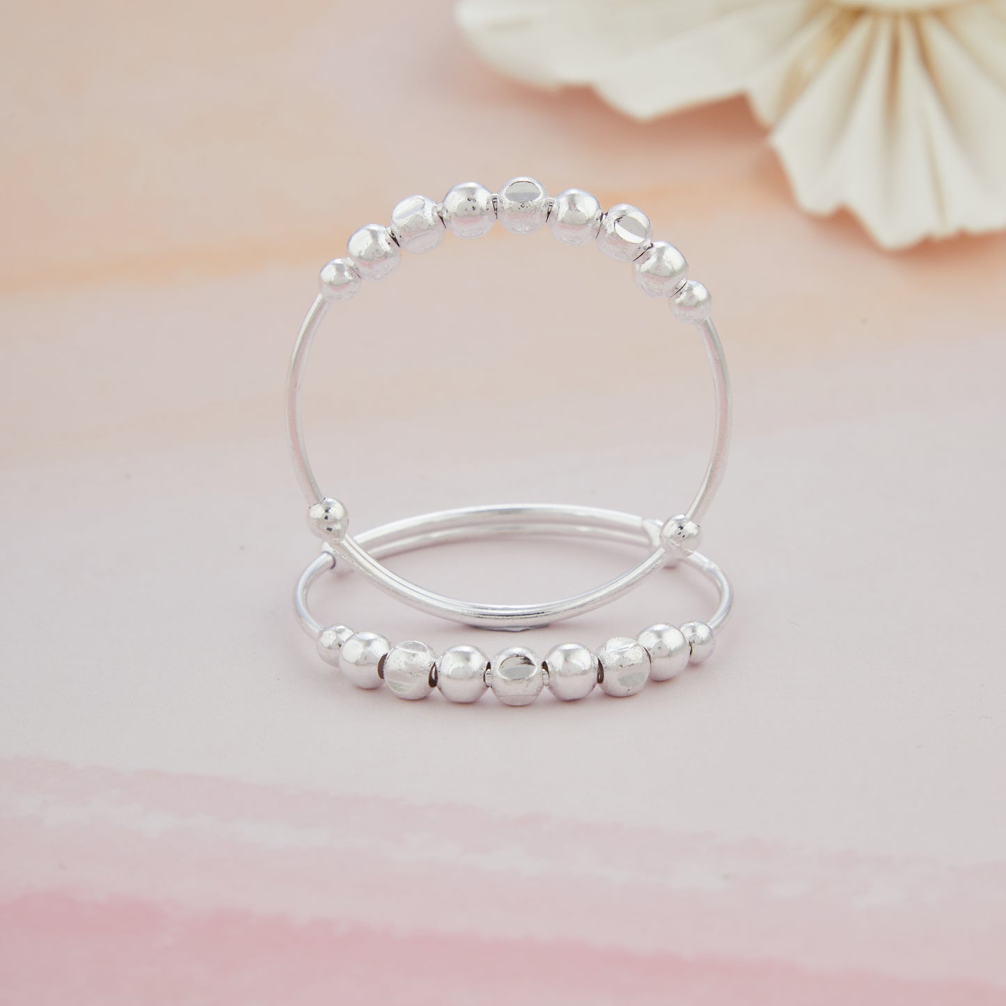 Plain Ball Baby Silver Kadli