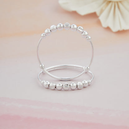 Plain Ball Baby Silver Kadli