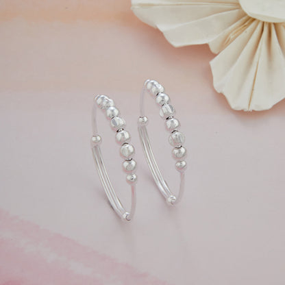 Plain Ball Baby Silver Kadli