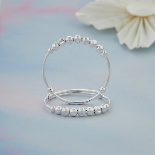 Plain Ball Baby Silver Kadli