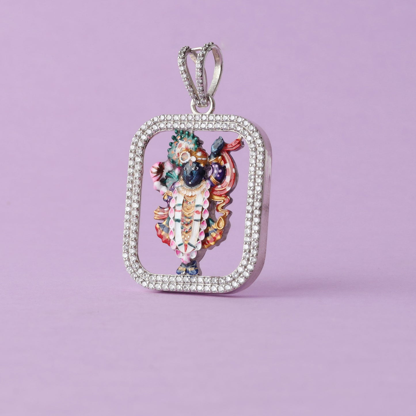 Silver Shree Nathji Pendant