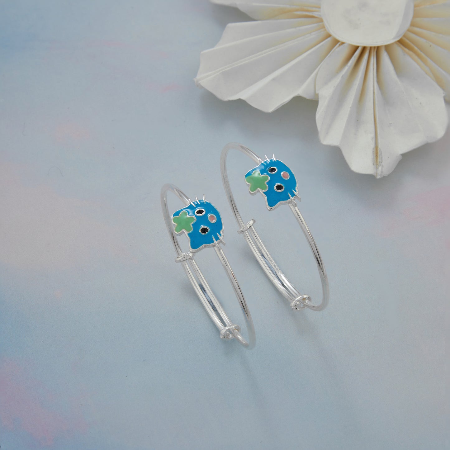 Baby Kitty Charm Kadli Silver