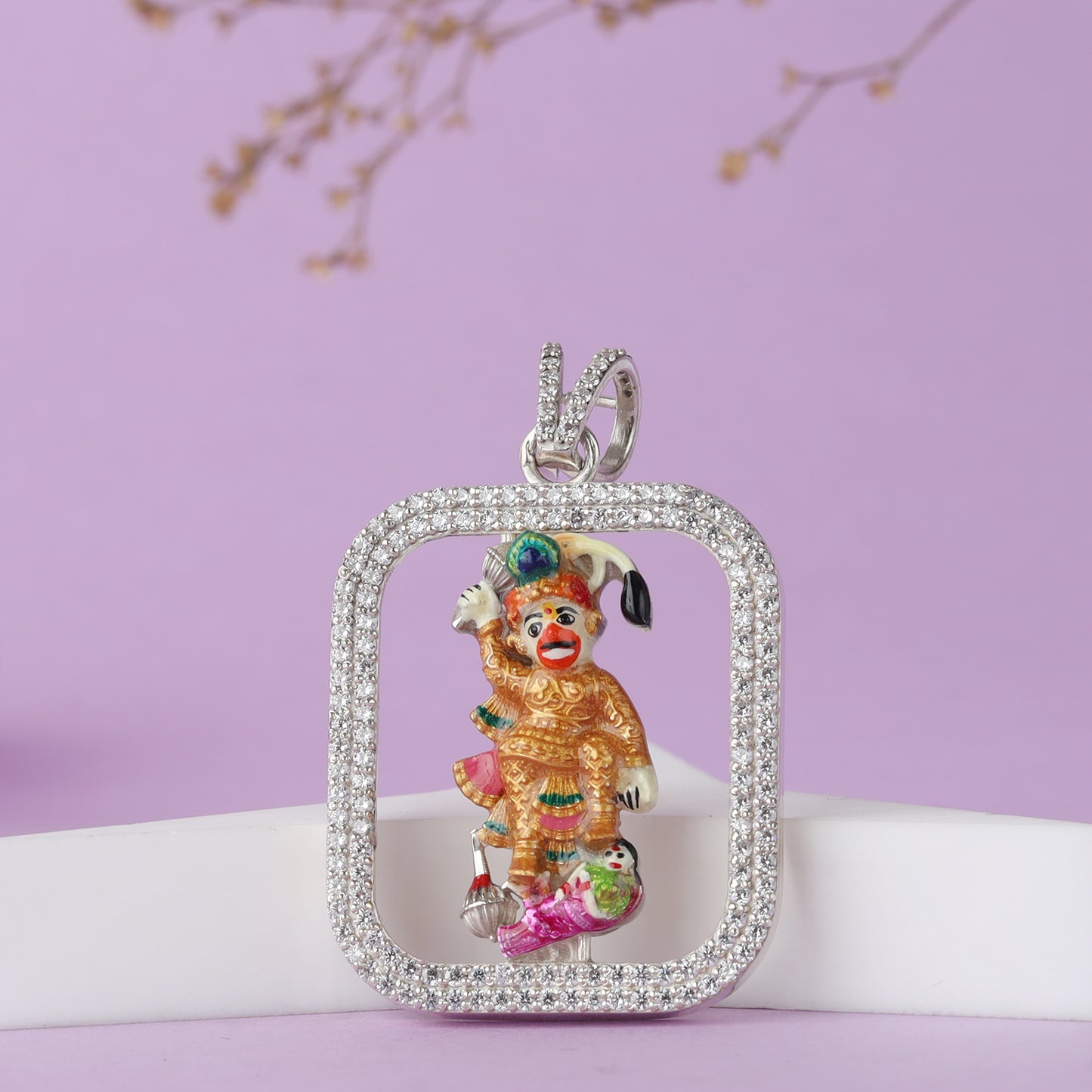 Silver Hanumanji Chain Pendant