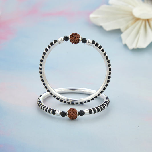 Rudrakash With Silver Nazariya kadli