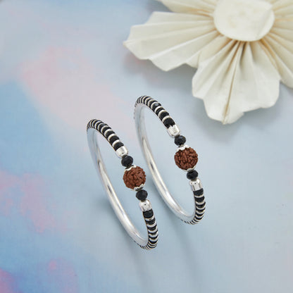 Rudrakash With Silver Nazariya kadli