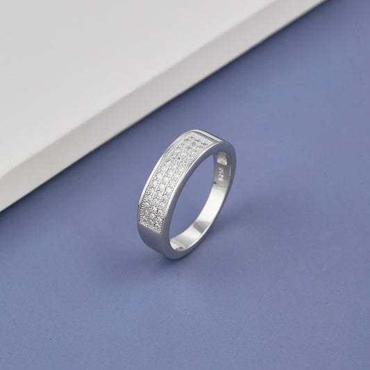 Ladies White Diamonds Band