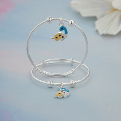 Dragon Dinosaurs Silver Baby Kadli