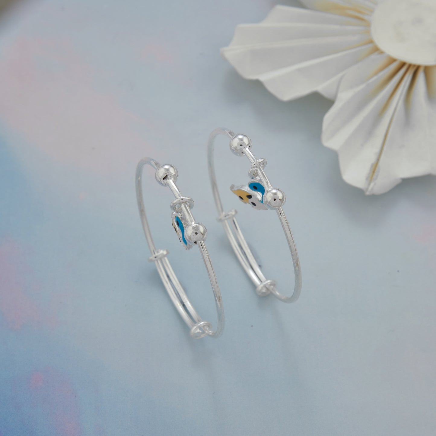 Dragon Dinosaurs Silver Baby Kadli