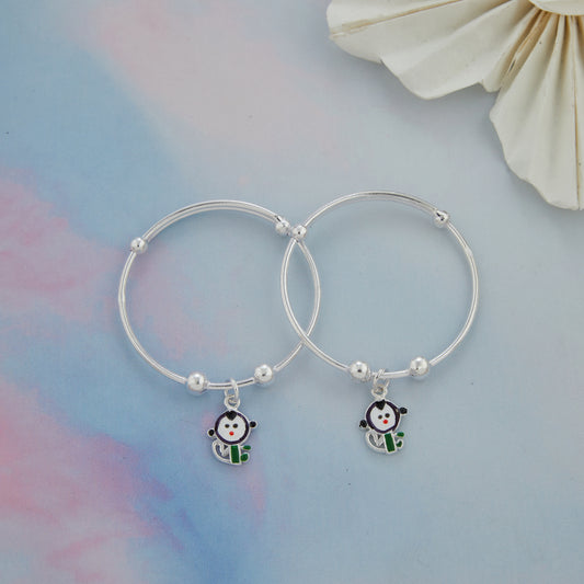 Monkey Charm Baby Silver Kadli