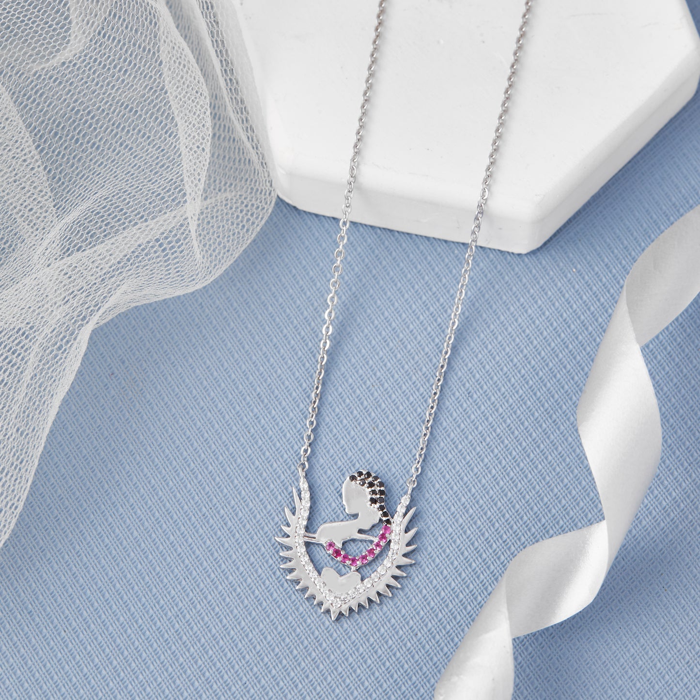 Mother Baby Chain Pendant
