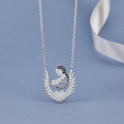Mother Baby Chain Pendant