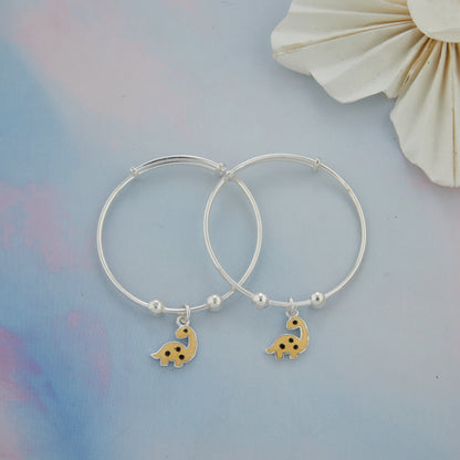 Dragon Dinosaurs Silver Baby Kadli