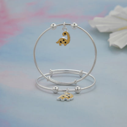 Dragon Dinosaurs Silver Baby Kadli