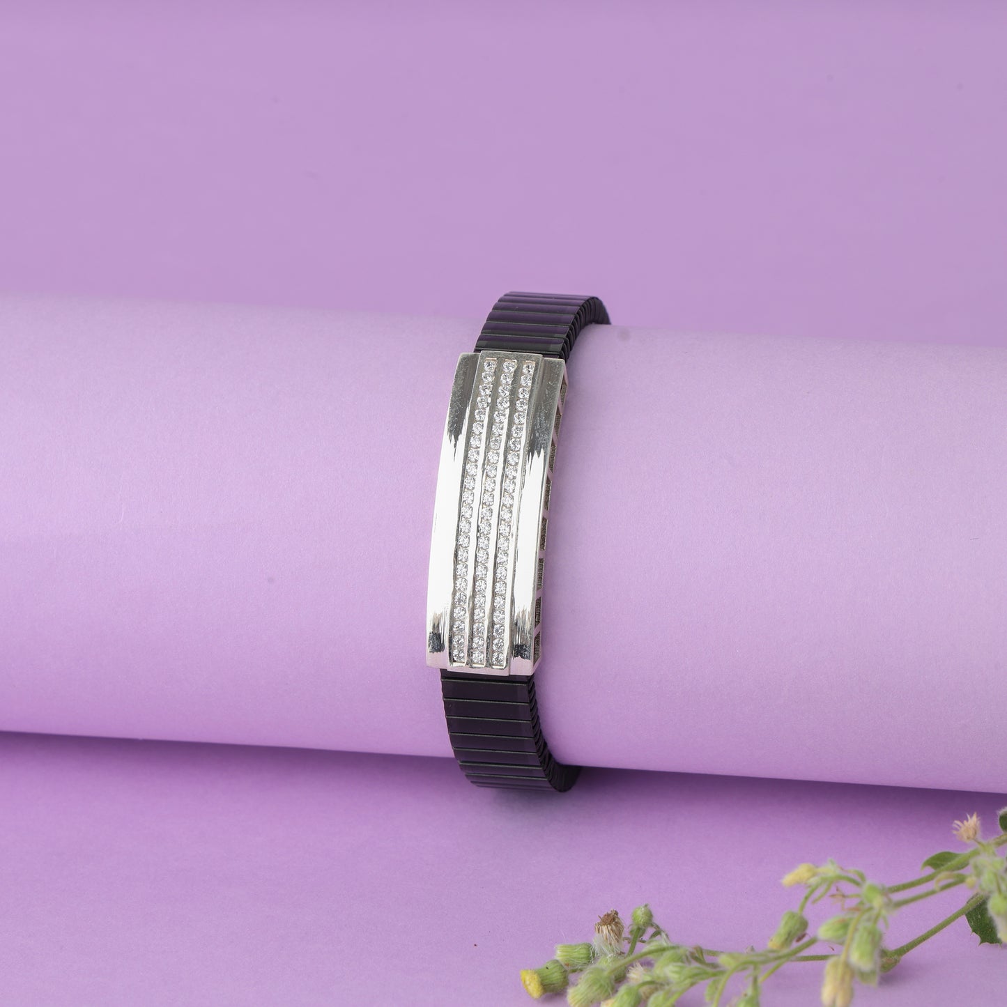 Sparkling Silver Diamond Bracelate