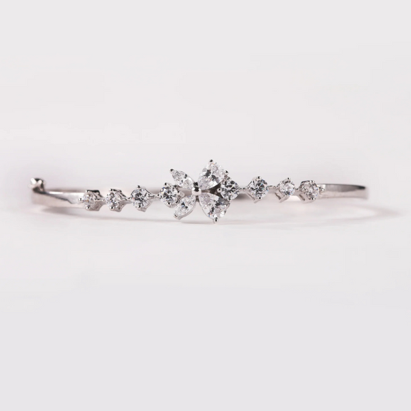 Bloom Silver Link Openable Bracelet