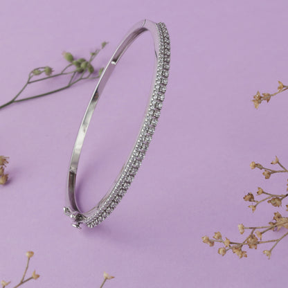 Silver Diamond Bracelate