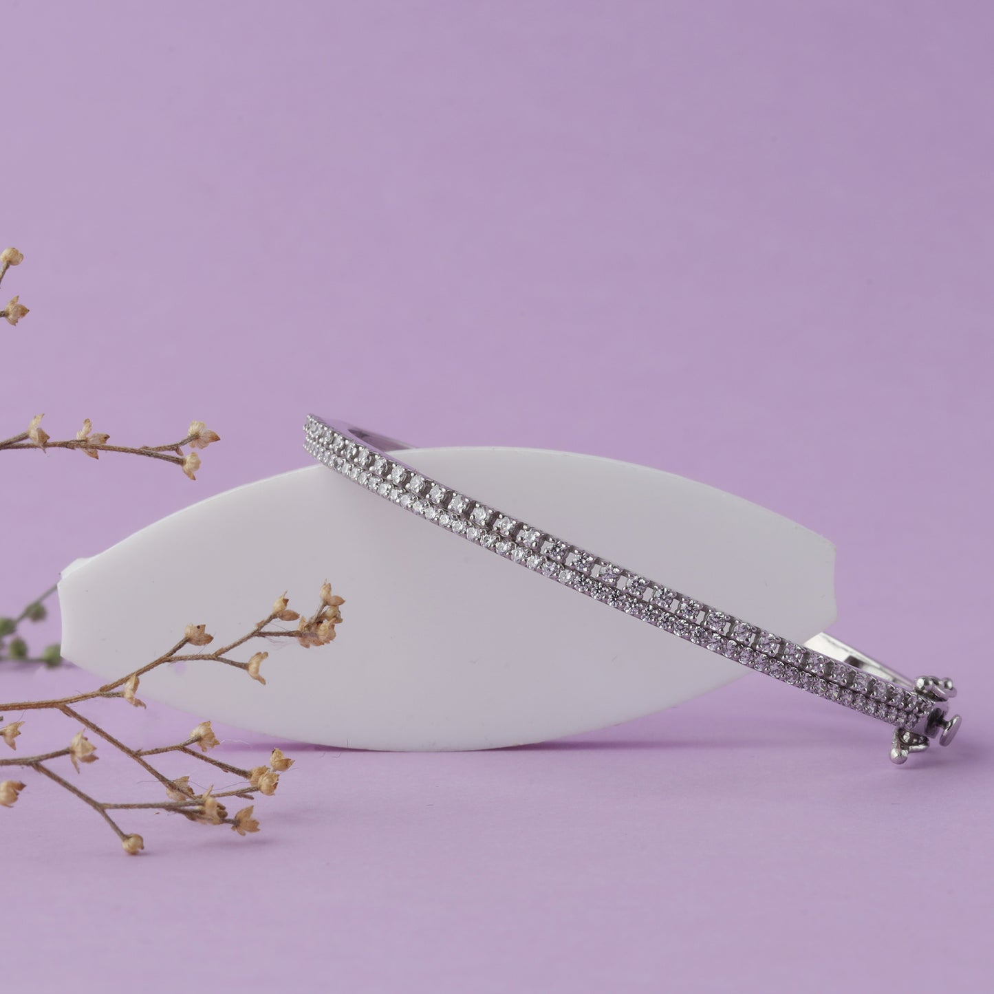 Silver Diamond Bracelate