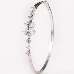 Bloom Silver Link Openable Bracelet