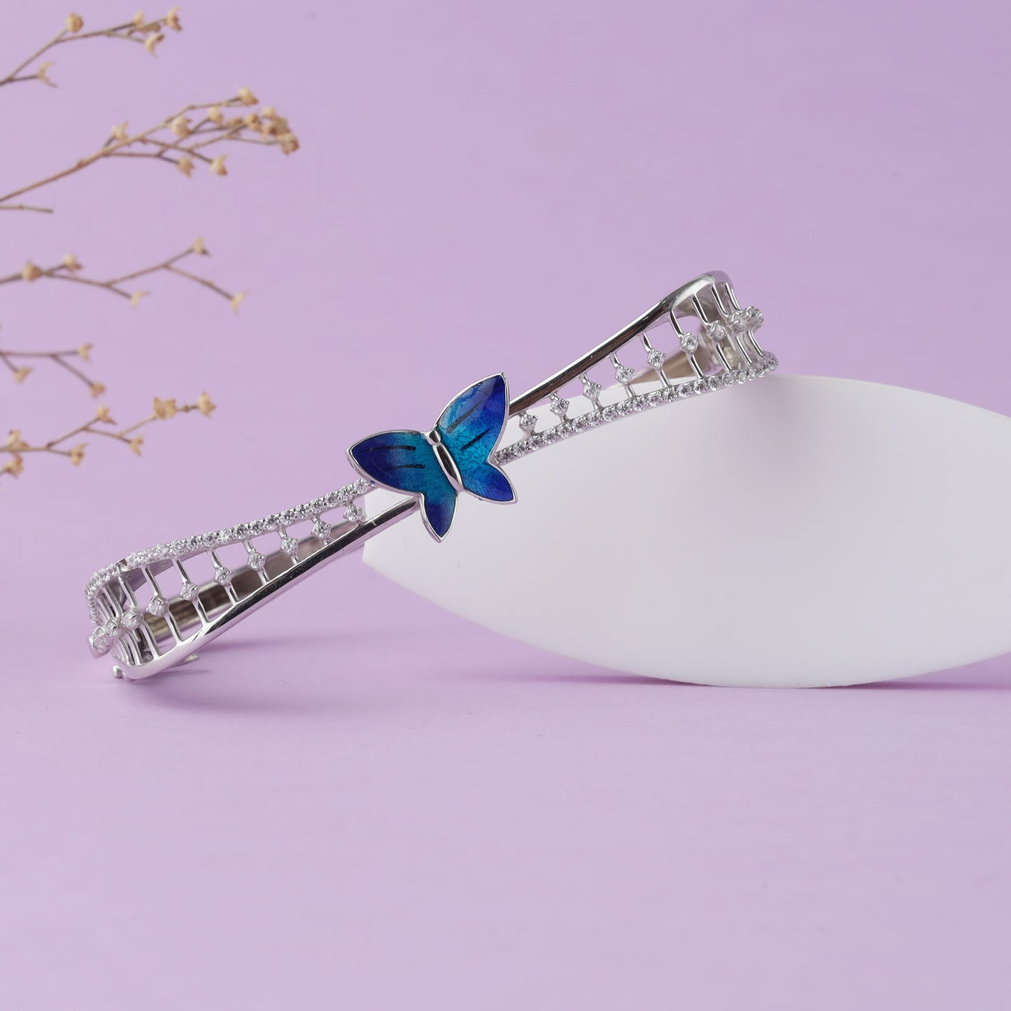 Silver Butterfly Bracelate