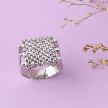 Silver Modern Man's Ring