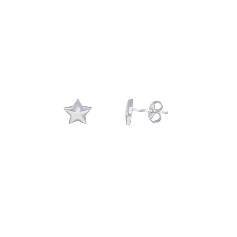 Starry Bright Silver Children Earrings