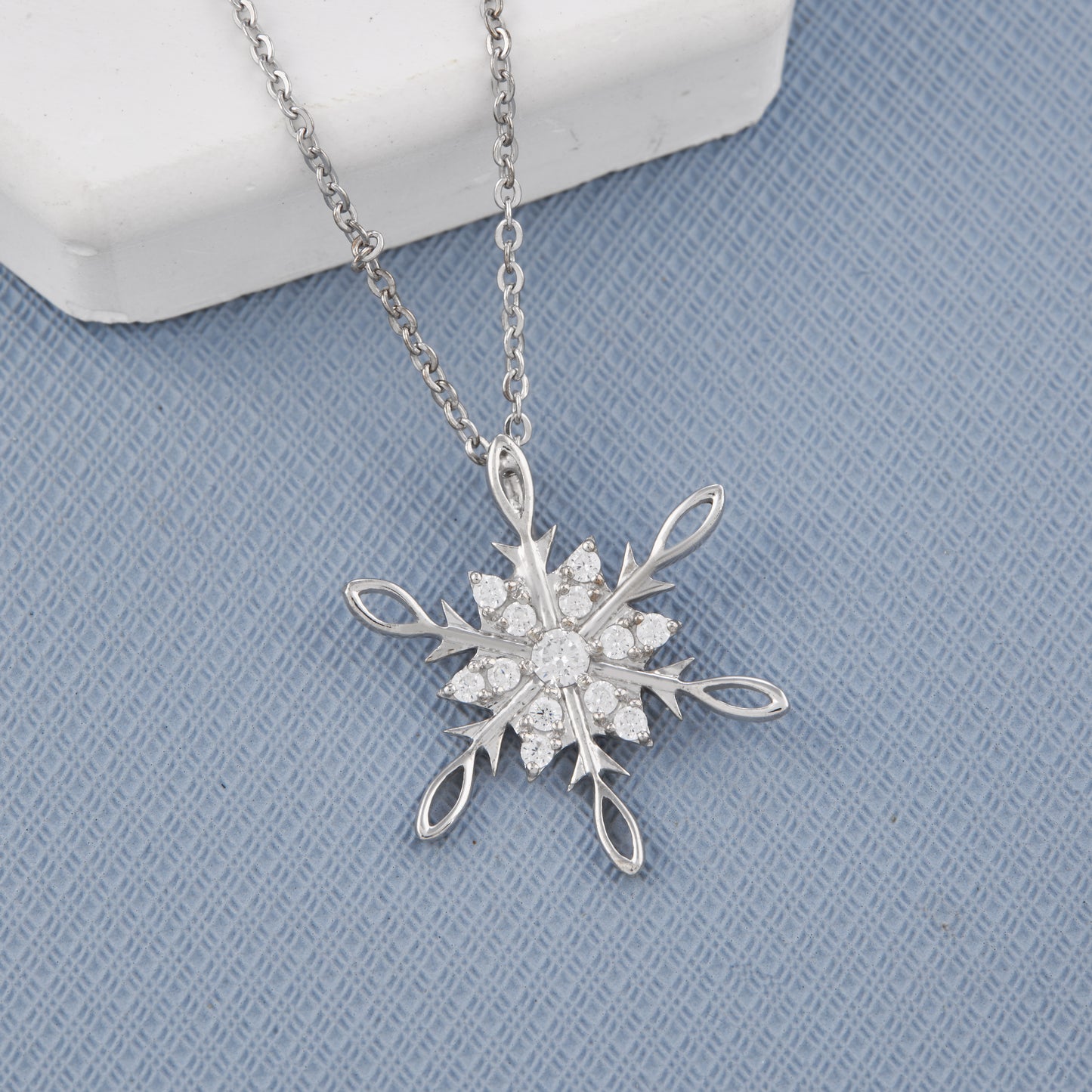 Ice Snowflake Chain Pendant