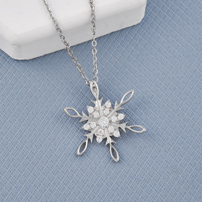 Ice Snowflake Chain Pendant