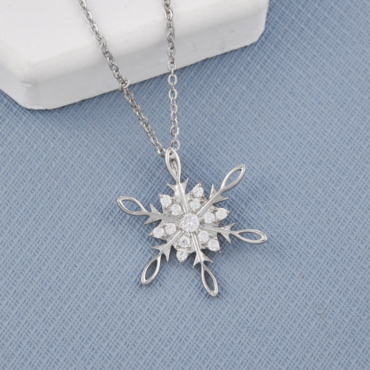Ice Snowflake Chain Pendant
