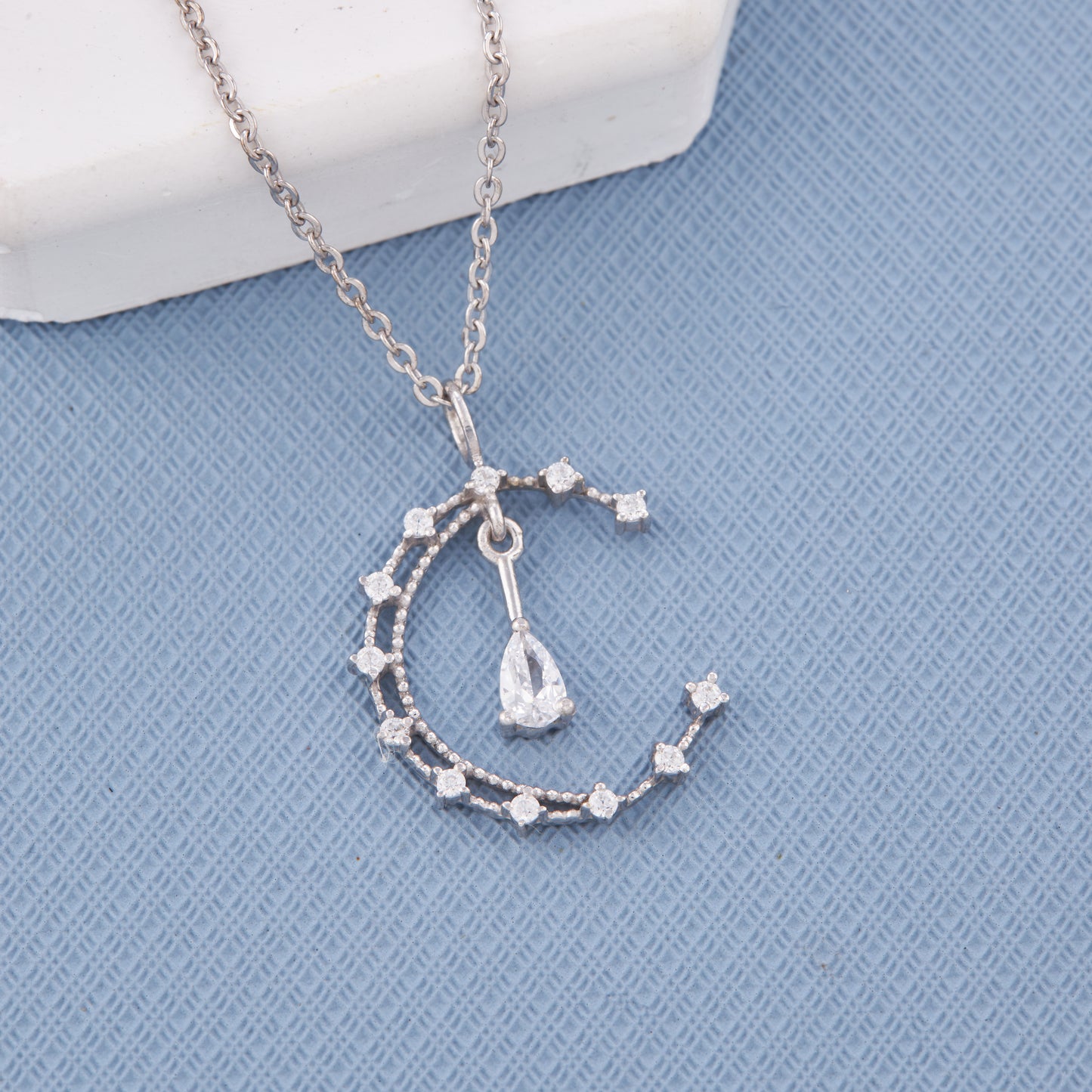 Moon Water Drop Chain Pendant