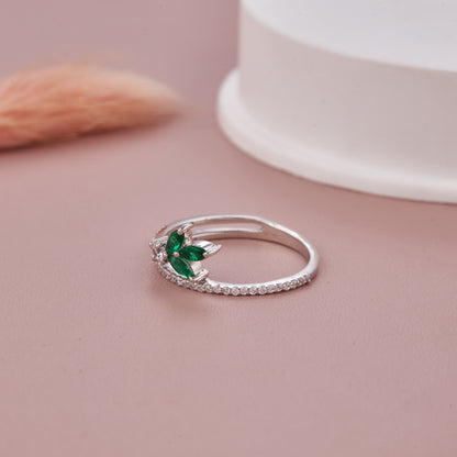 Leaf Shape Diamond Ring