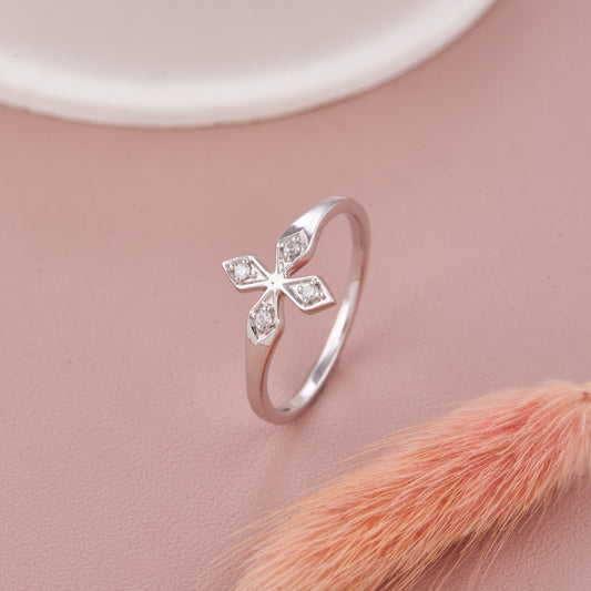 Ladies White Diamonds Band