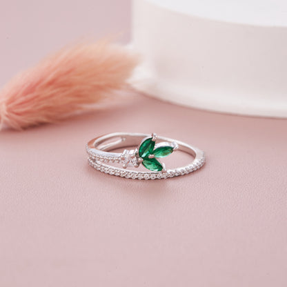 Leaf Shape Diamond Ring