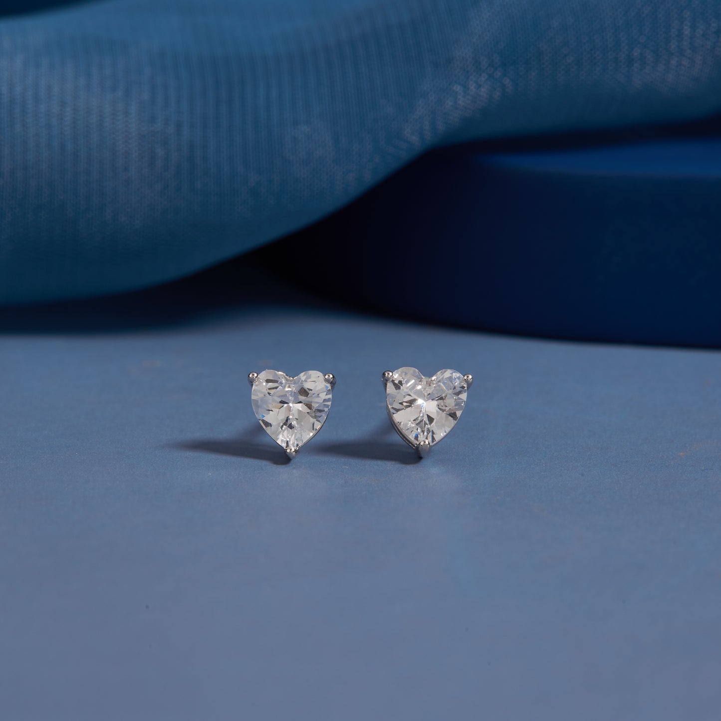 Heart Diamond Studs