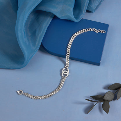 Simple Silver Ladies Bracelate