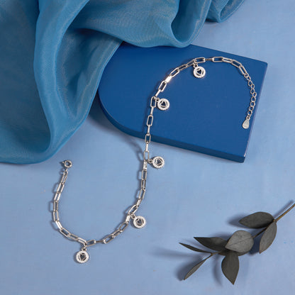 Silver Charms Anklet
